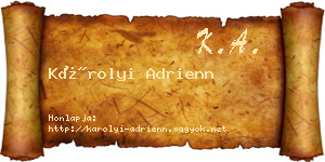 Károlyi Adrienn névjegykártya